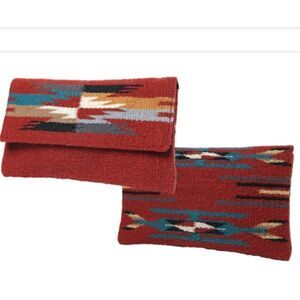Wool Clutch Red